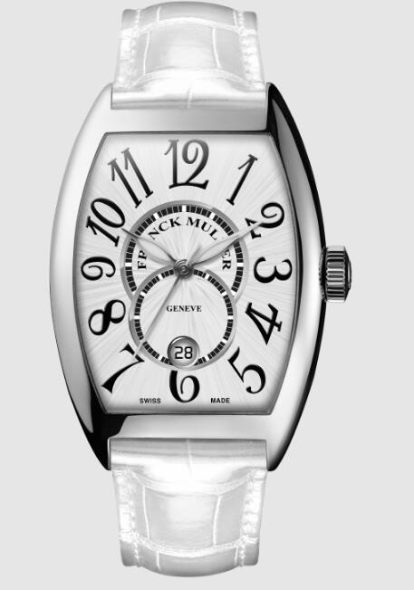 Franck Muller Cintree Curvex Nuance Replica Watch 5850 SC DT NUANCE white leather